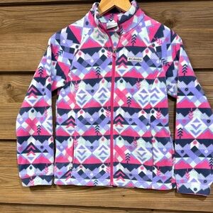 Columbia Multicolor Patterned Fleece Jacket